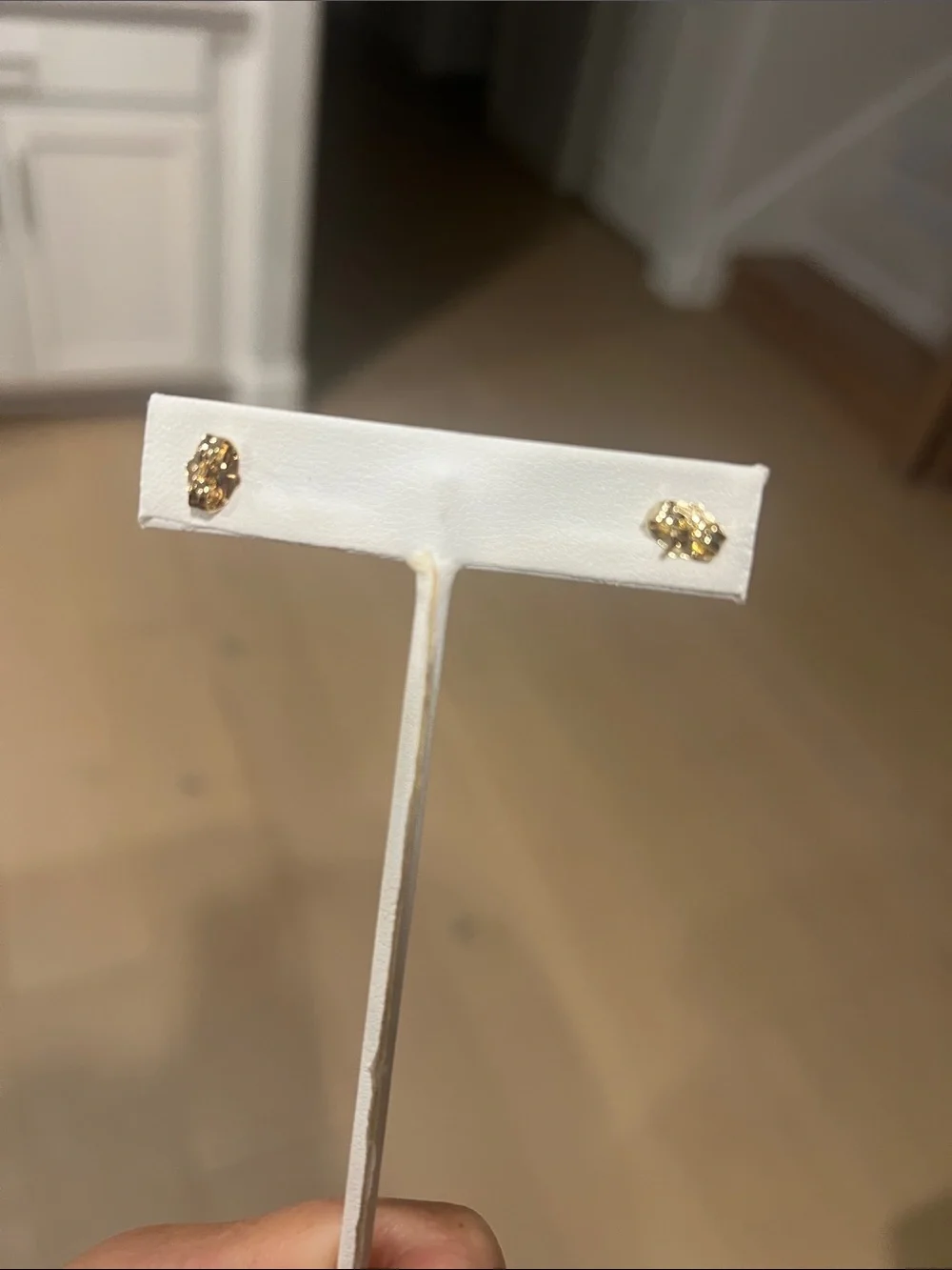 Oro Laminado Pave CZ Cushion Cut Stud Earrings | Glam Gold Earrings